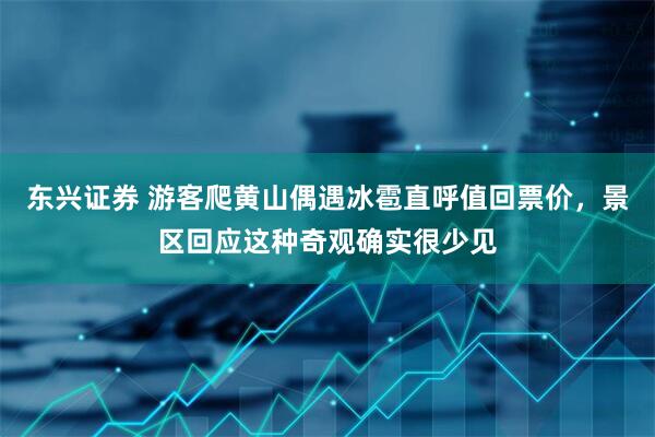 东兴证券 游客爬黄山偶遇冰雹直呼值回票价，景区回应这种奇观确实很少见